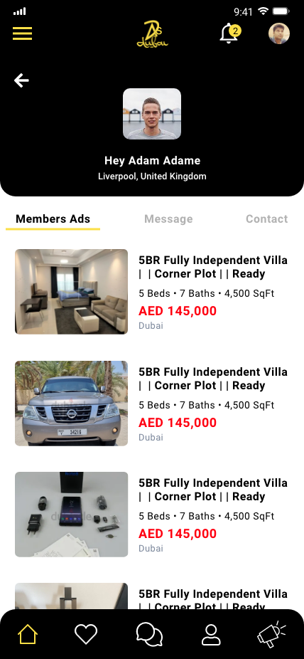 Classifieds Mobile App Members Ads