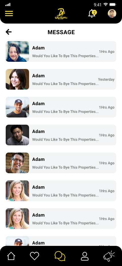 Classifieds Mobile App Message