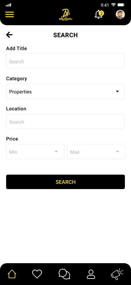 Classifieds Mobile App Search