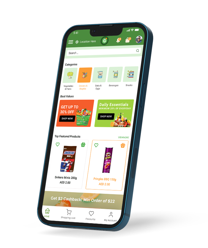 Grocery Mobile App Development in Dubai
