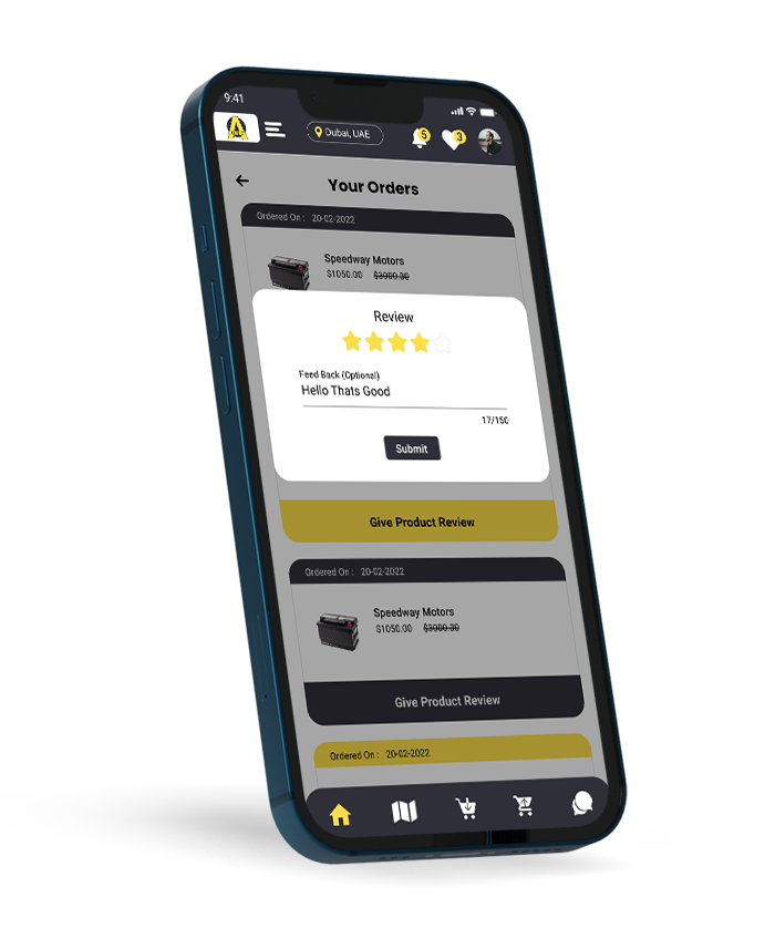 Automobile Mobile App Design